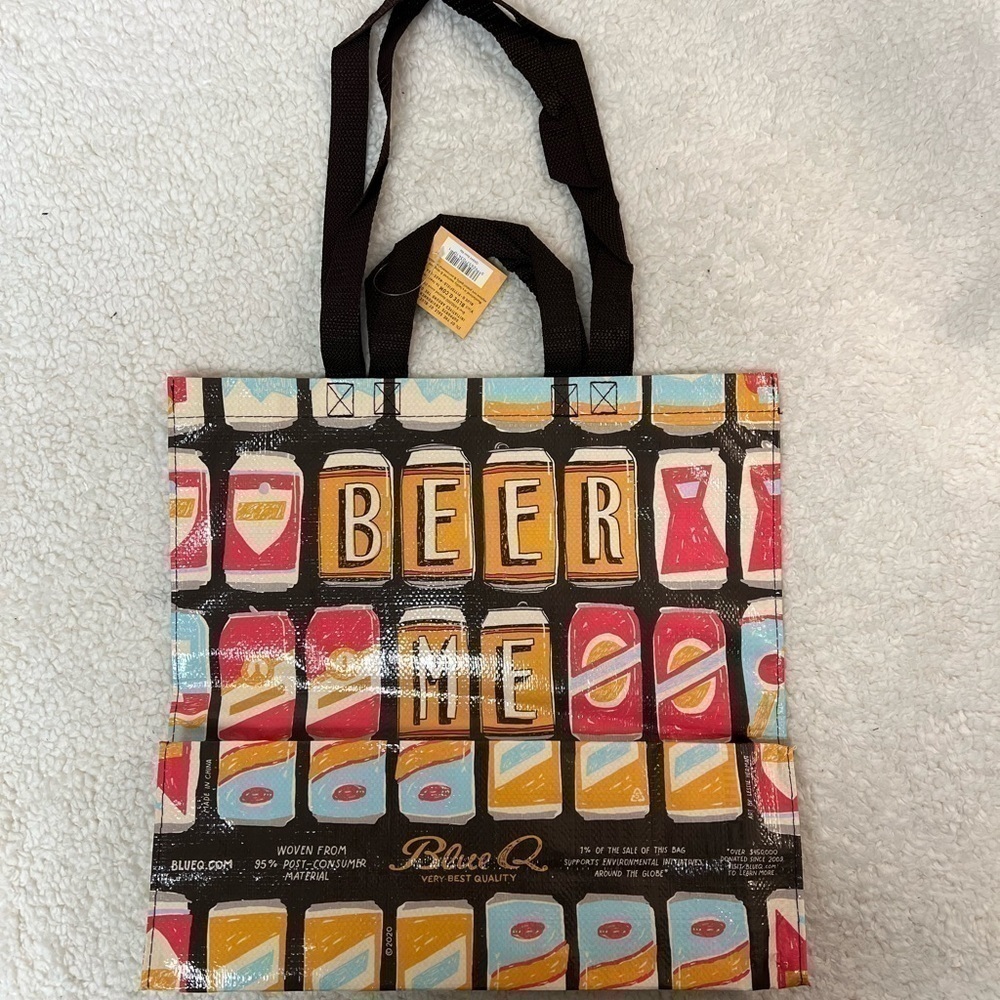 Blue Q "BEER ME" Shopper Tote Bag - Picture 3 of 7